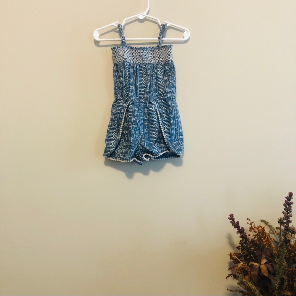 ✌🏼2/$10 | True Craft Blue Romper